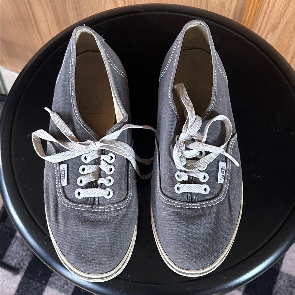 Vans Women's Gray Canvas Sneakers